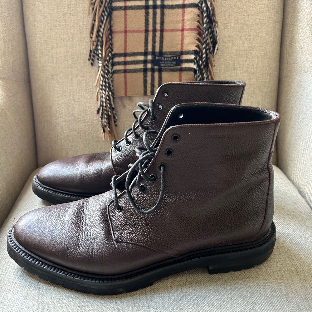 Men’s Burberry Brown Leather Boots size 45